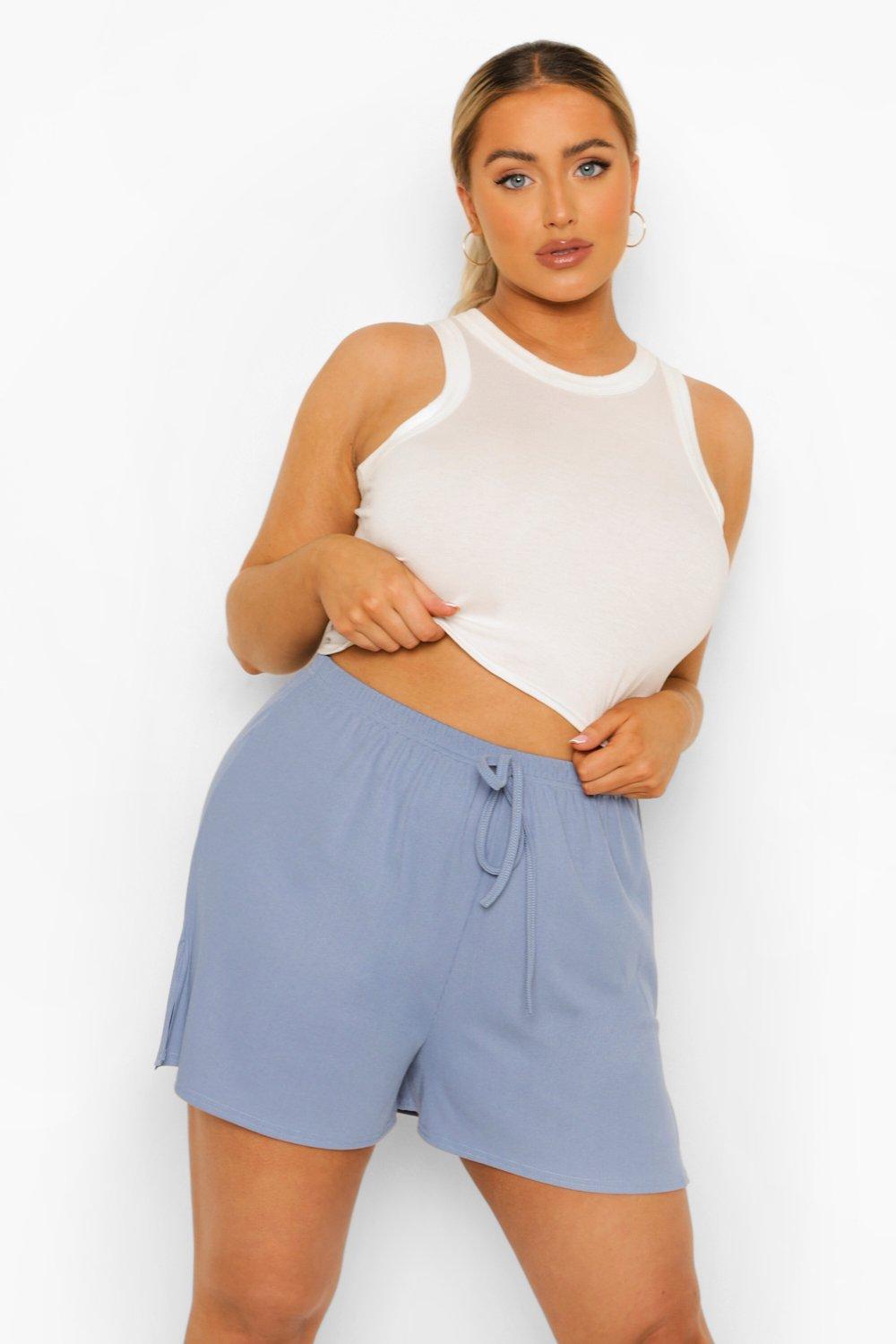 Plus size jogging store shorts